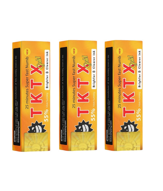 Lot de 3 TKTX Doré 55%